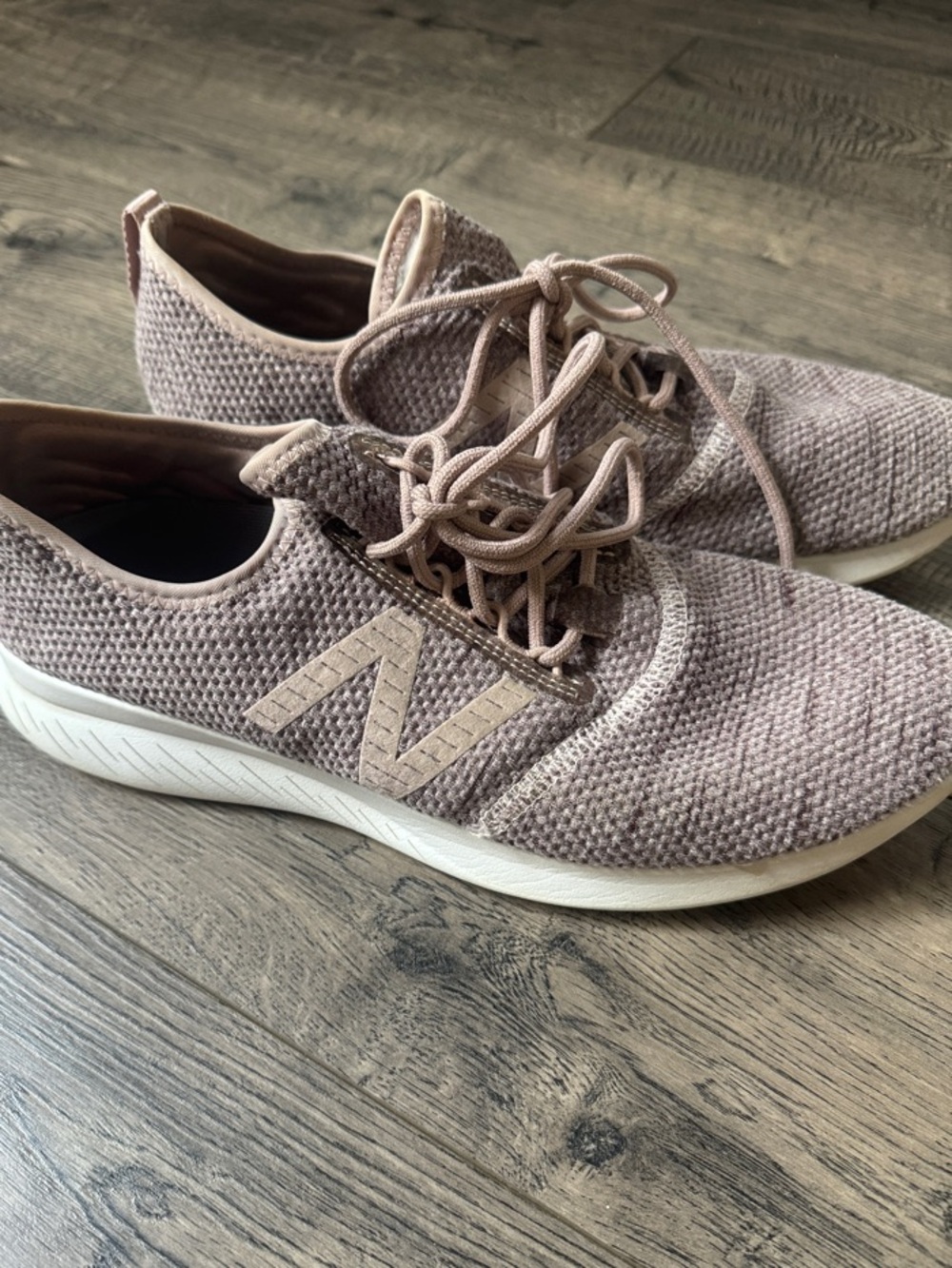 New Balance Women's Knit Lace-Up Sneaker - Heathered Purple